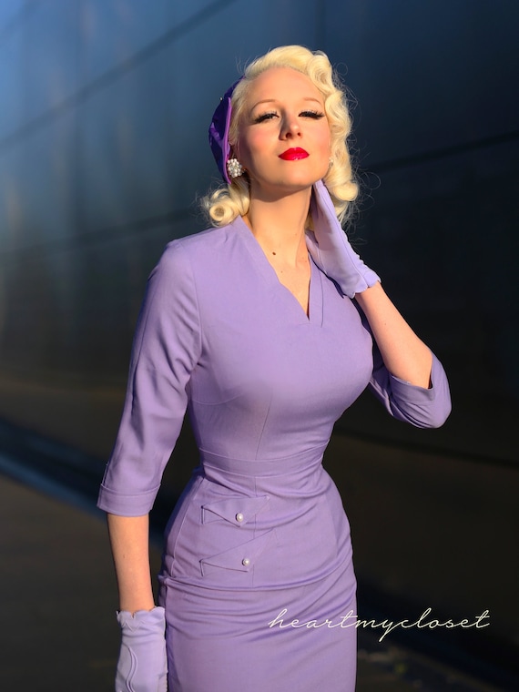 purple pin up dress Pinup Girl Purple Jenny Harlequin How You Too Can Score Your Unicorns