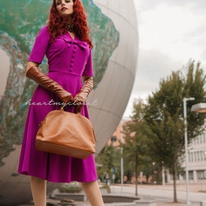 SELENA rockabilly vintage inspired dress 50s custom made image 4