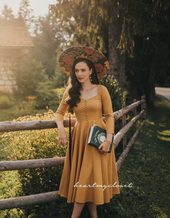 Isla Dress 1950s swing vintage dress custom made - Main Image