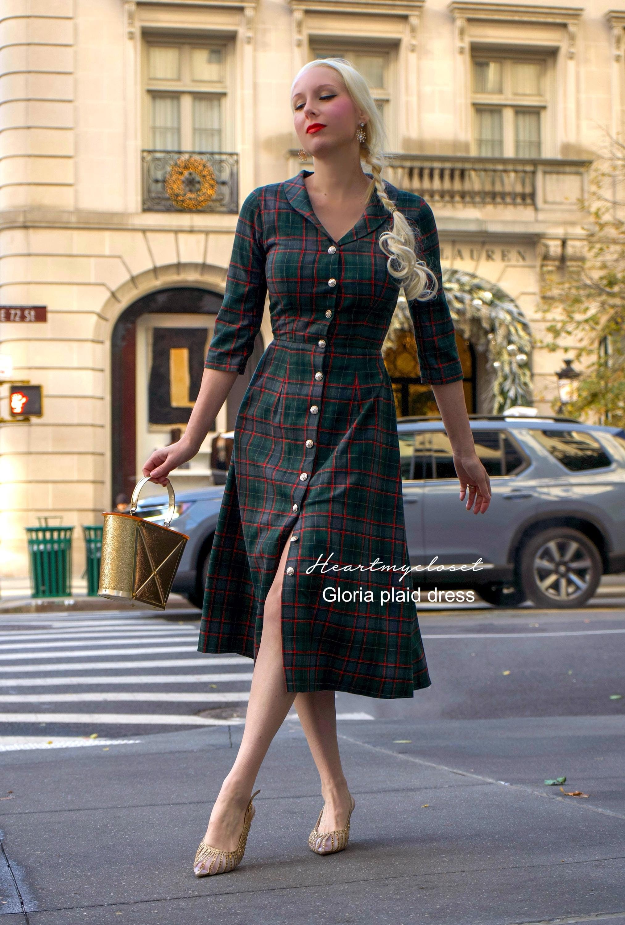 Green Burberry Dress