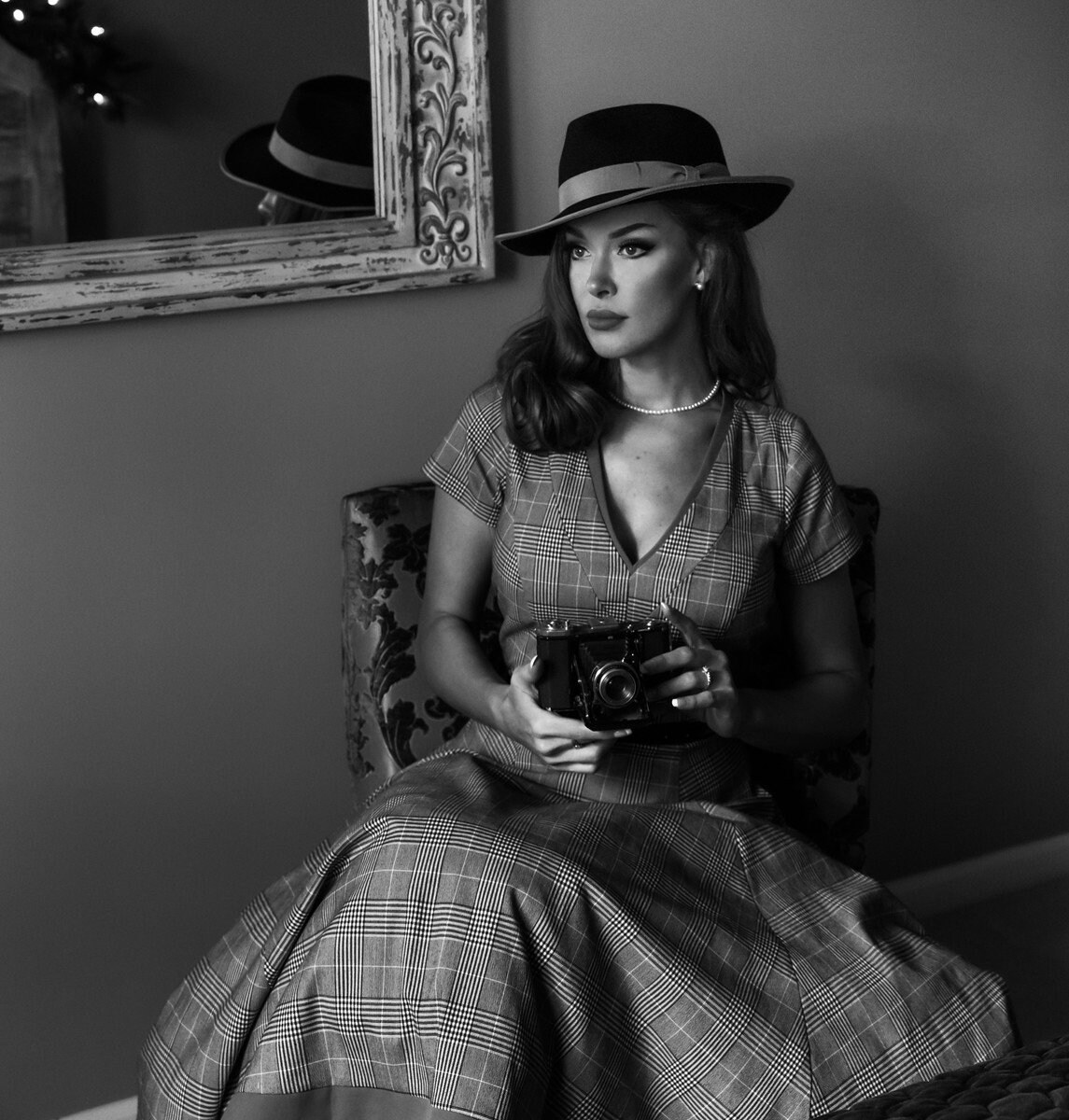 Plaid Swing Dress - Tv Inspired Vintage Dress Custom Made