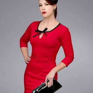 BELL rockabilly vintage inspired dress 40s 50s custom made