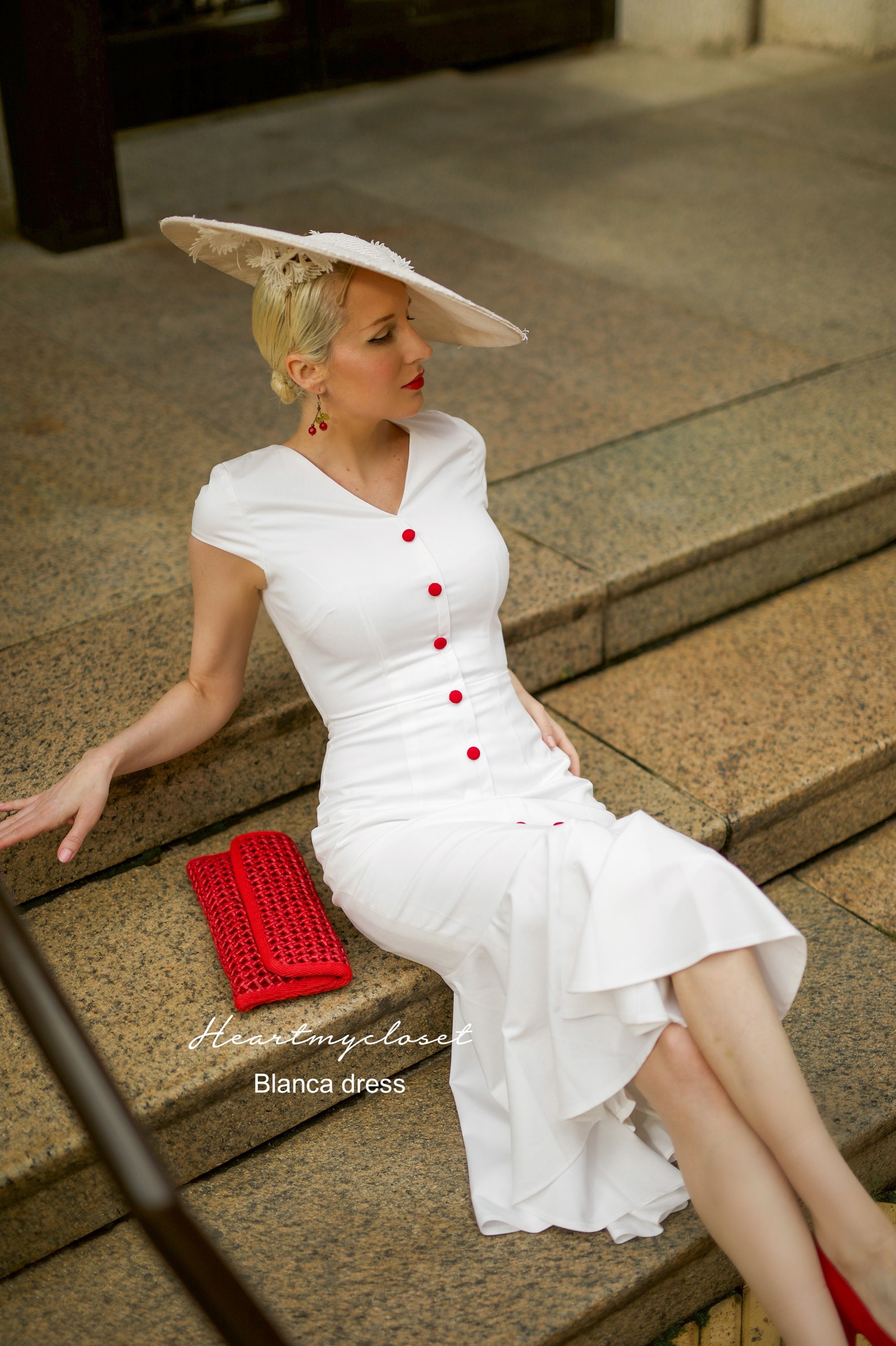 Blanca Mermaid Wiggle / Custom Made Dress Retro 50s Made to