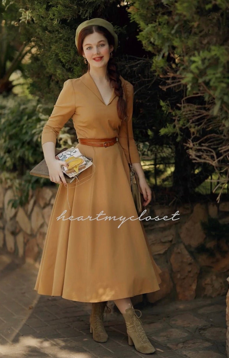 Casablanca 1950s swing dress custom made image 1