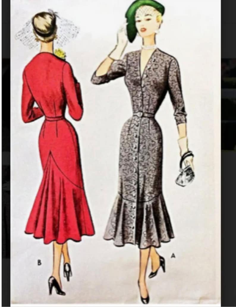 Jade zeemeermin wiebelen / op maat gemaakte jurk retro jaren '50 op maat gemaakte pinup kleding afbeelding 4