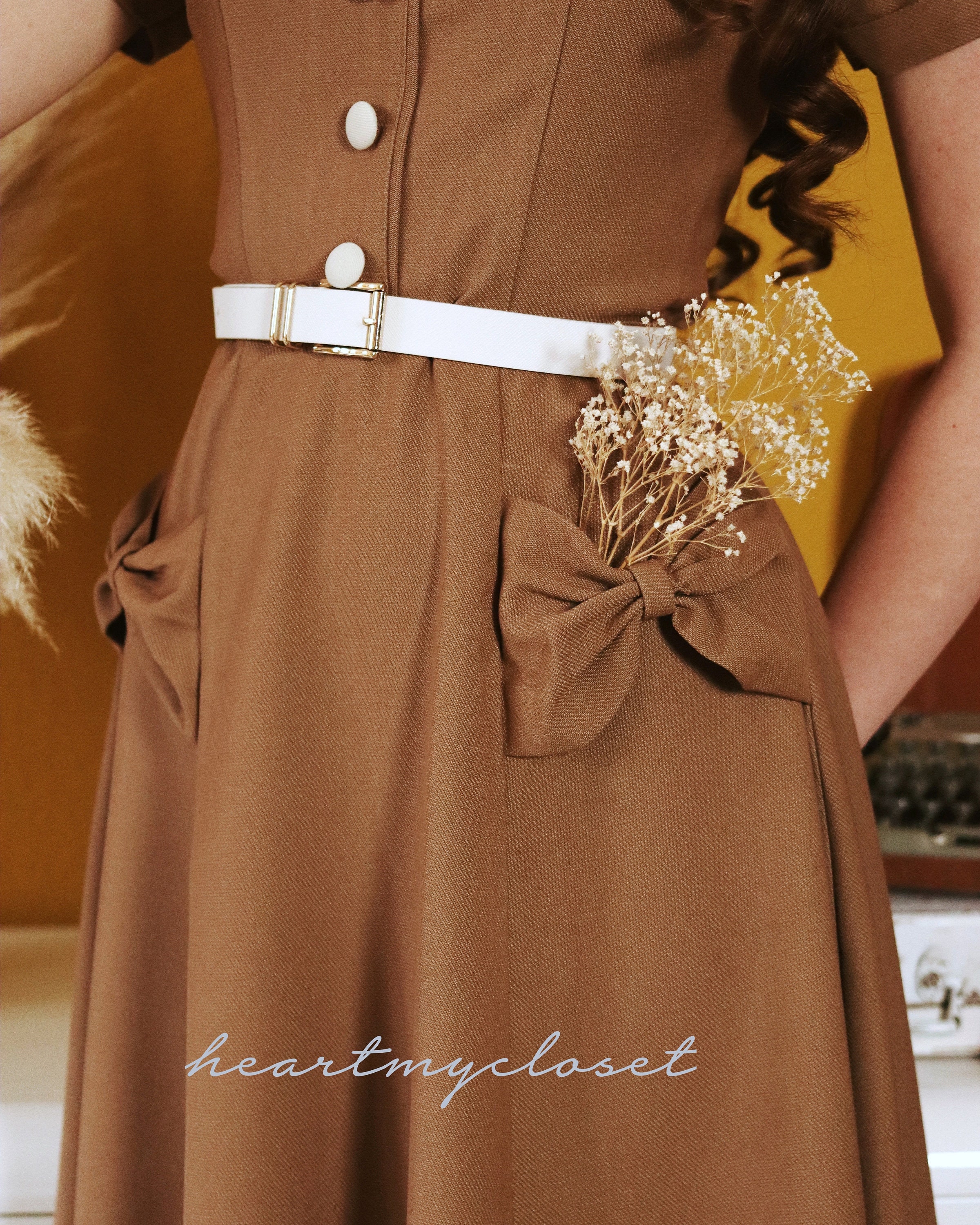 Ariel Dress - 1950s A-line Vintage Dress Custom Made - Etsy