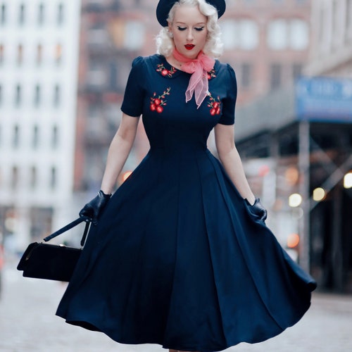 SELENA Rockabilly Vintage Inspired Dress 50s Custom Made - Etsy