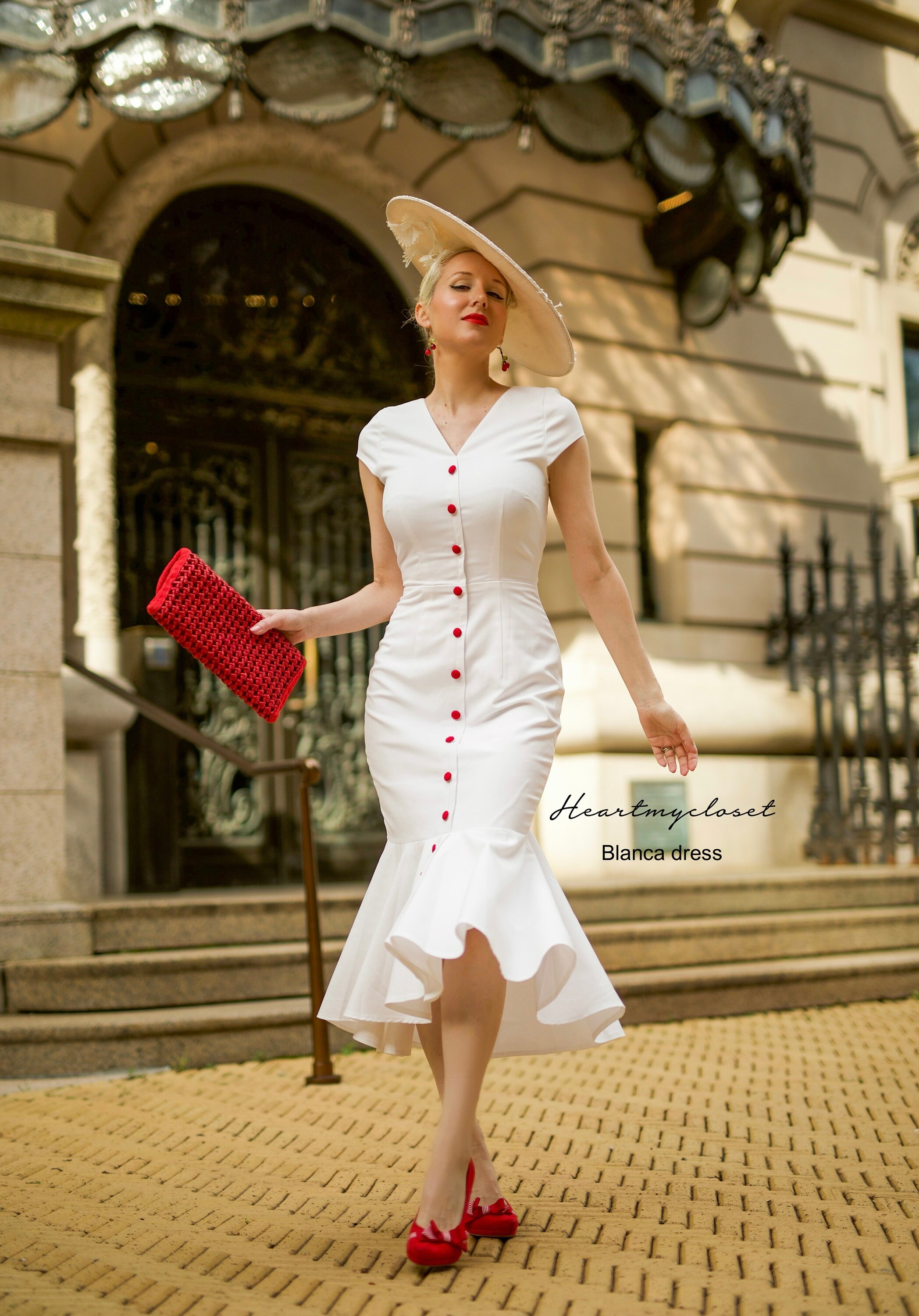 Blanca Mermaid Wiggle / Custom Made Dress Retro 50s Made to