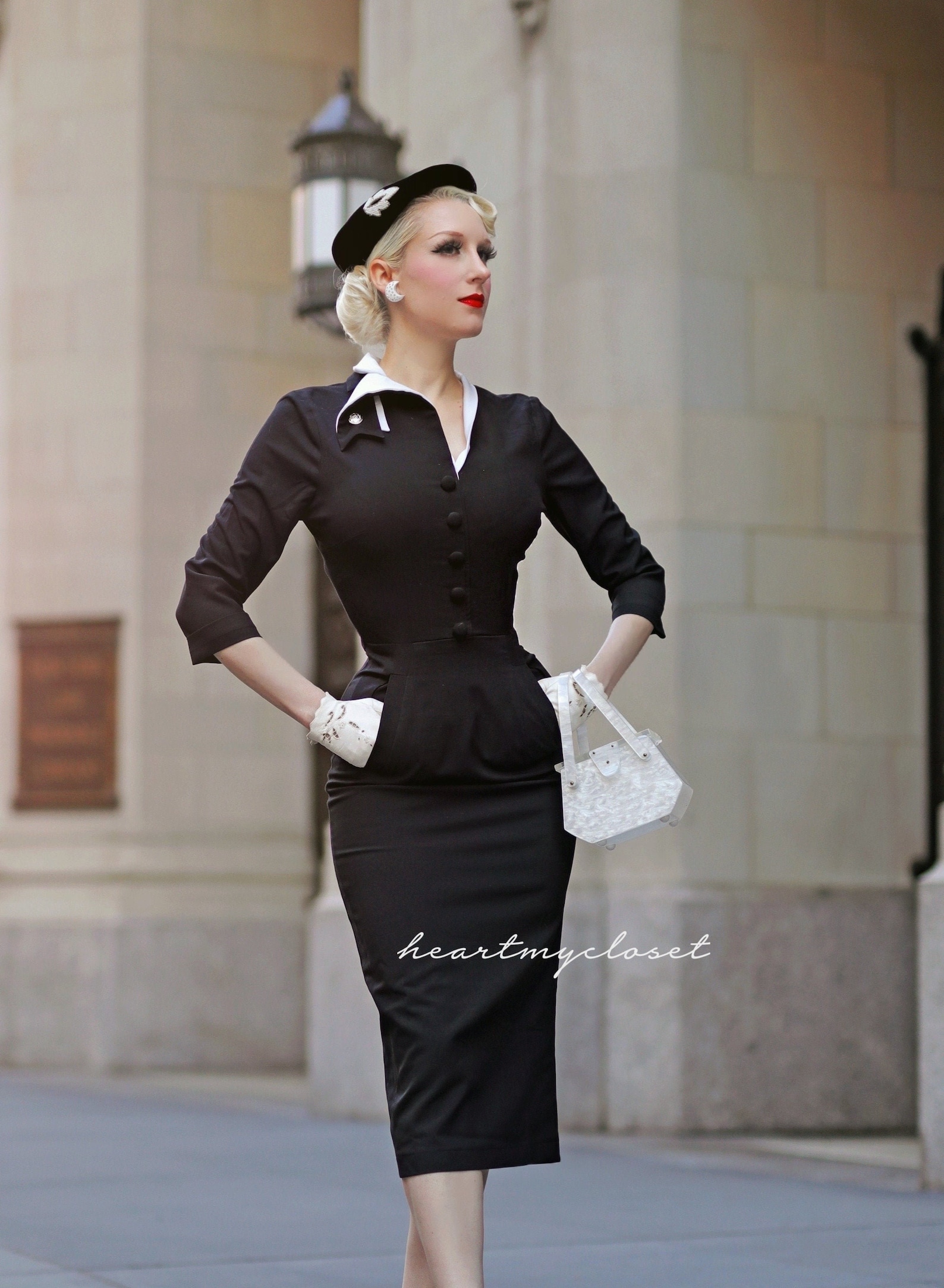 DEVON 1950s Vintage Pattern Dress Pinup Inspired Custom Made - Etsy