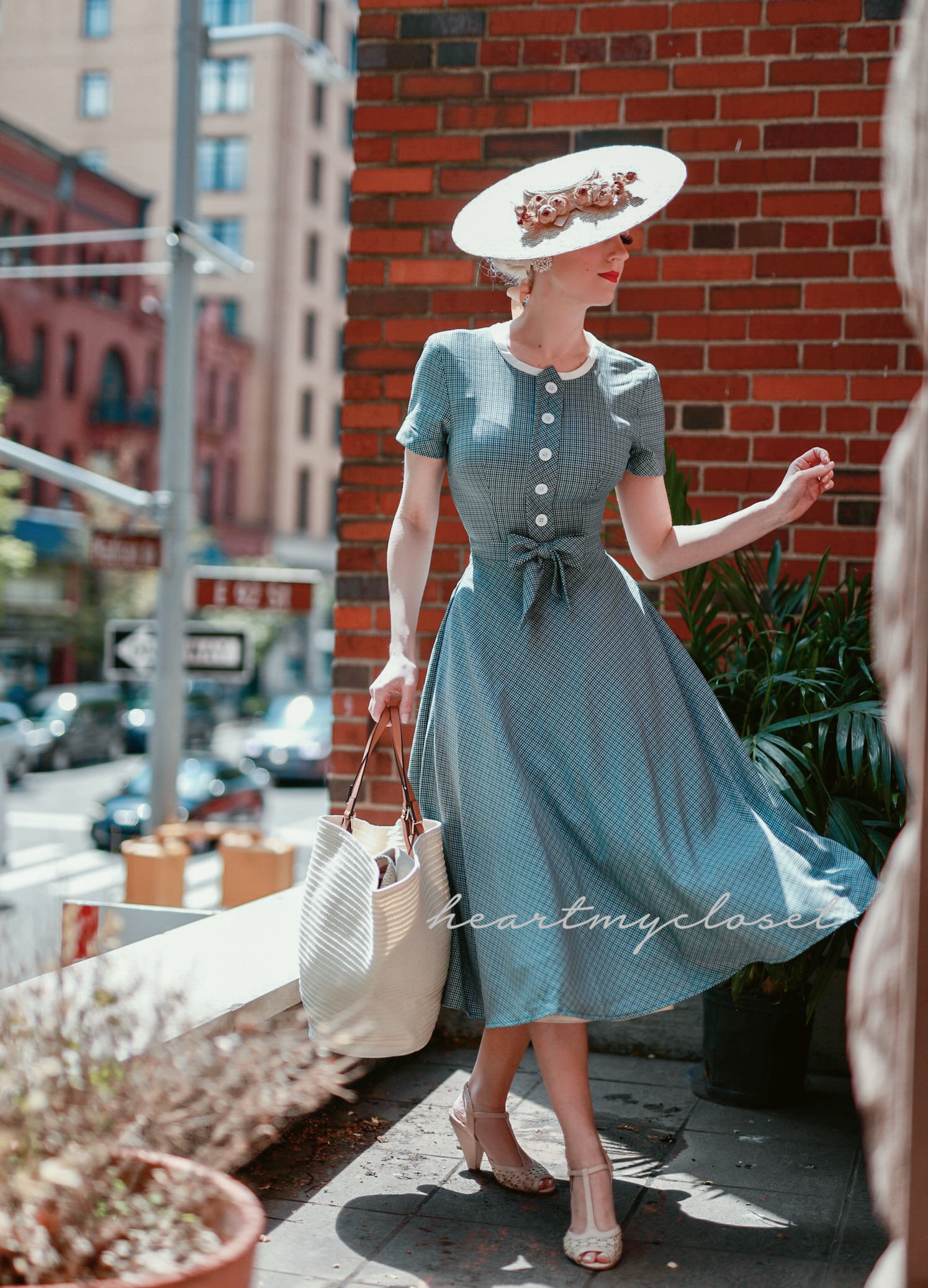 50s style dress Light Blue Short 1950s Vintage Style Dress with Short Sleeves