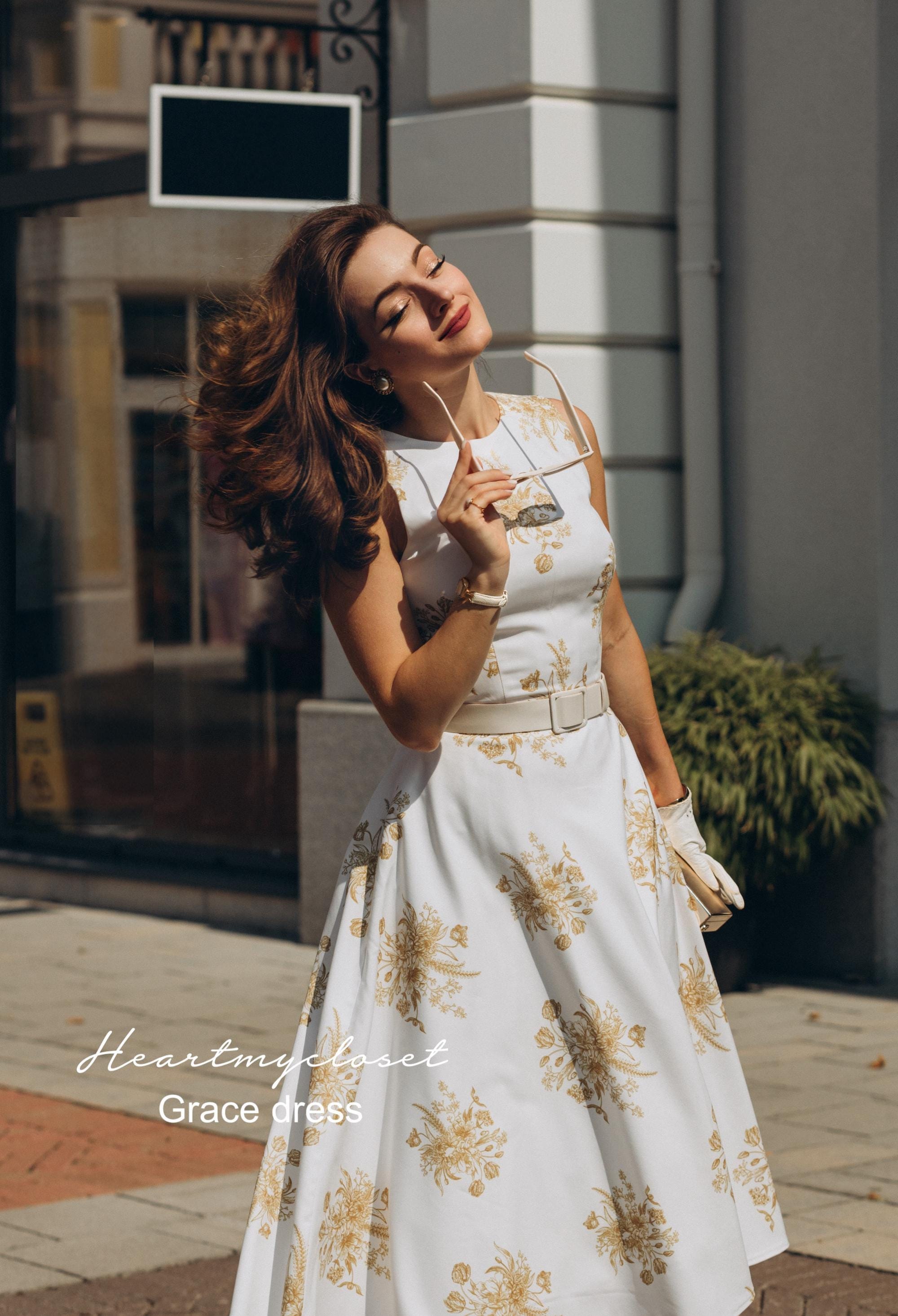 Grace cheapest kelly to catch a thief gold dress