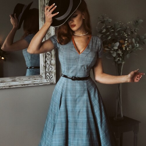 midi boho dresses Navy Blue Boho Midi Dress