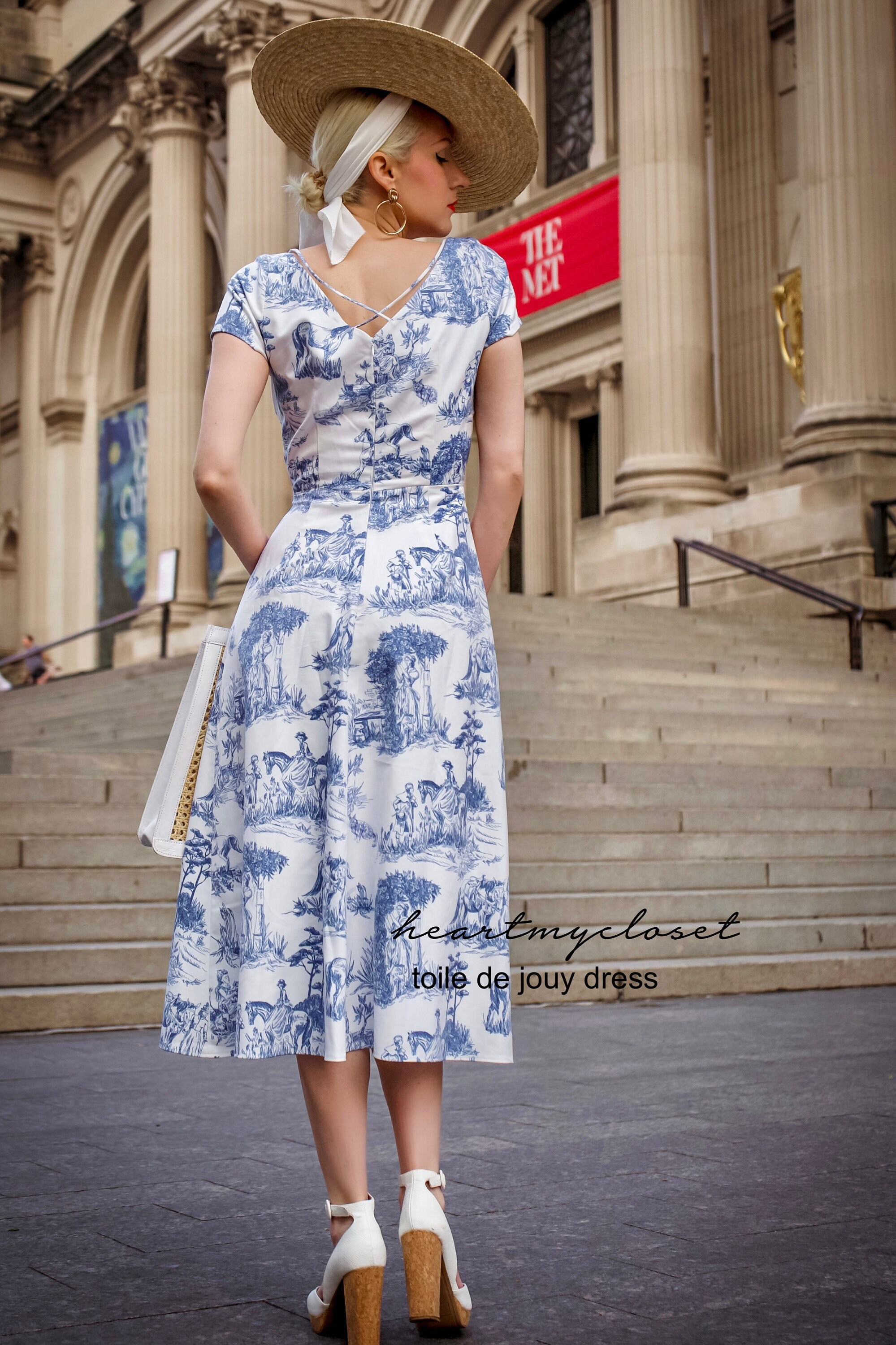 toile de jouy dress