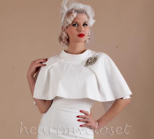 cape + pencil dress inspired from a beautiful design custom made all sizes