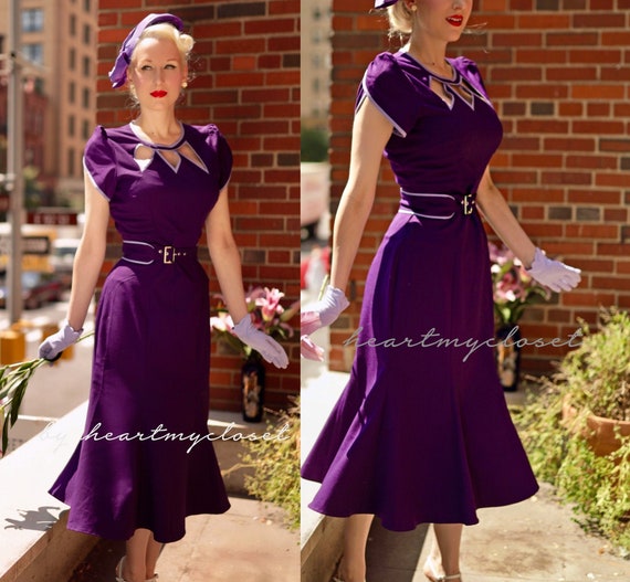 Agent Carter cosplay inspired custom made dress retro