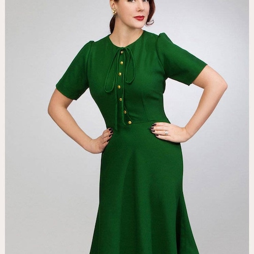 kate middleton dress green celeb inspired dress custom made