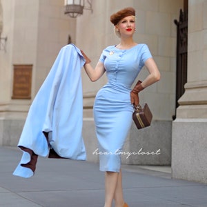 Claudia DRESS - vintage 1950s inspired dress - custom made