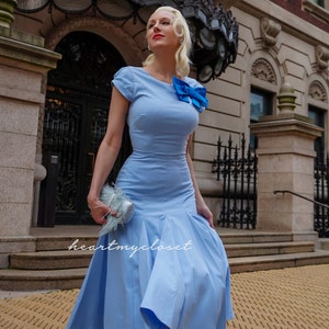 Kate dress with bow famous 1950s vintage dress inspired rockabilly image 2