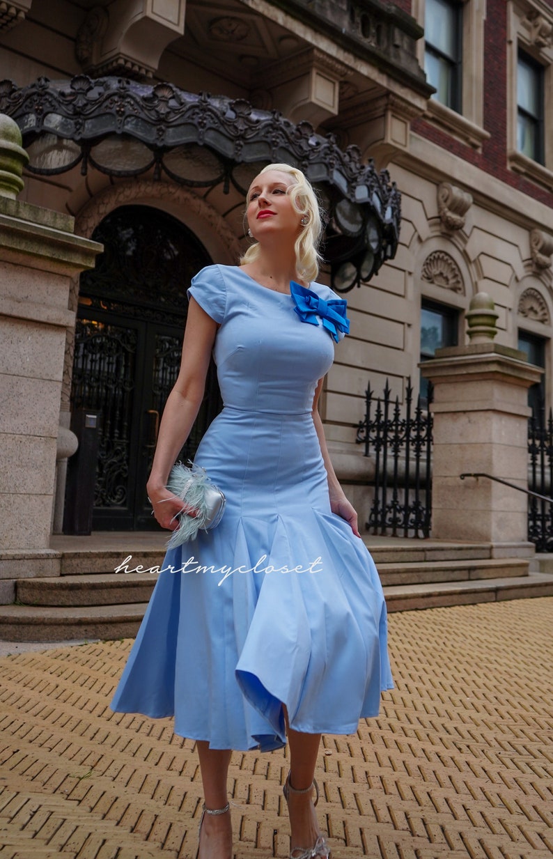 Kate dress with bow famous 1950s vintage dress inspired rockabilly image 2