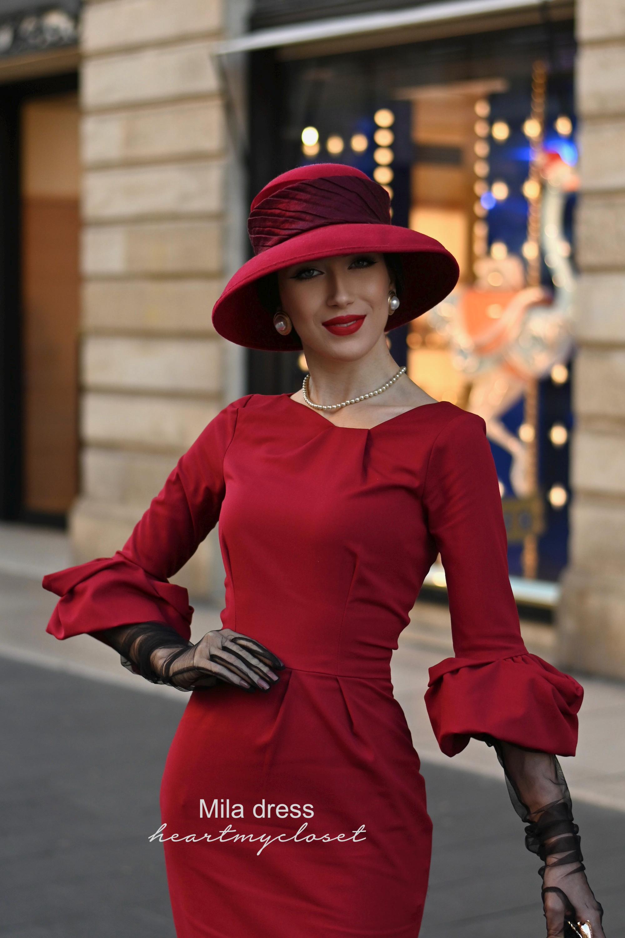 MILA red - celeb dress inspired from custom made pencil MILA red - celeb dress inspired from custom made pencil