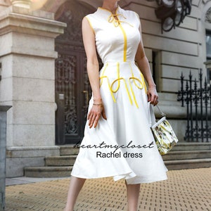 Rachel Dress - 1950s Swing Vintage Dress Inspired Custom Made - Etsy