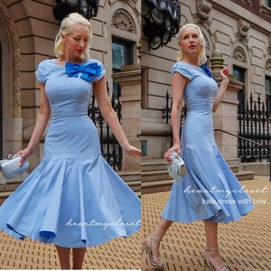 Kate dress with bow famous 1950s vintage dress inspired rockabilly image 1