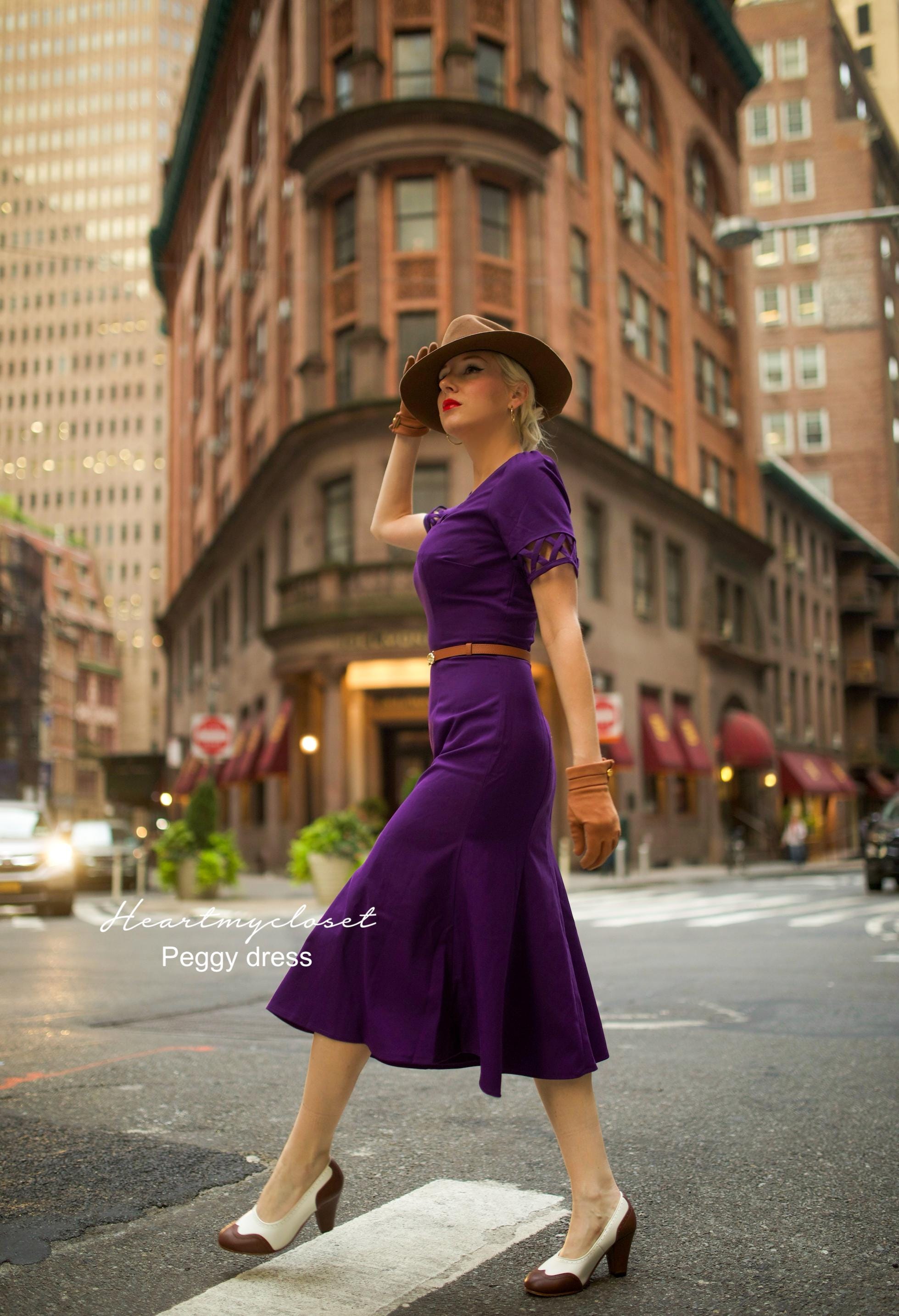 Agent carter - Peggy cosplay swing dress 1950s