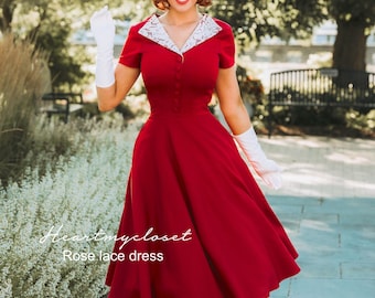 jolie combinaison & fond de robe vintage jolie dentelle T 52/54 ref