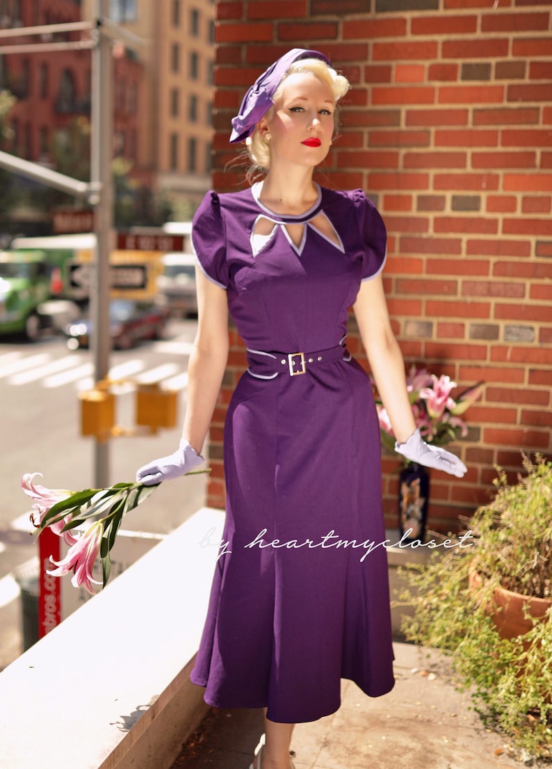 1940s Fashion Advice for Tall Women     Agent Carter cosplay inspired custom made  dress retro  AT vintagedancer.com