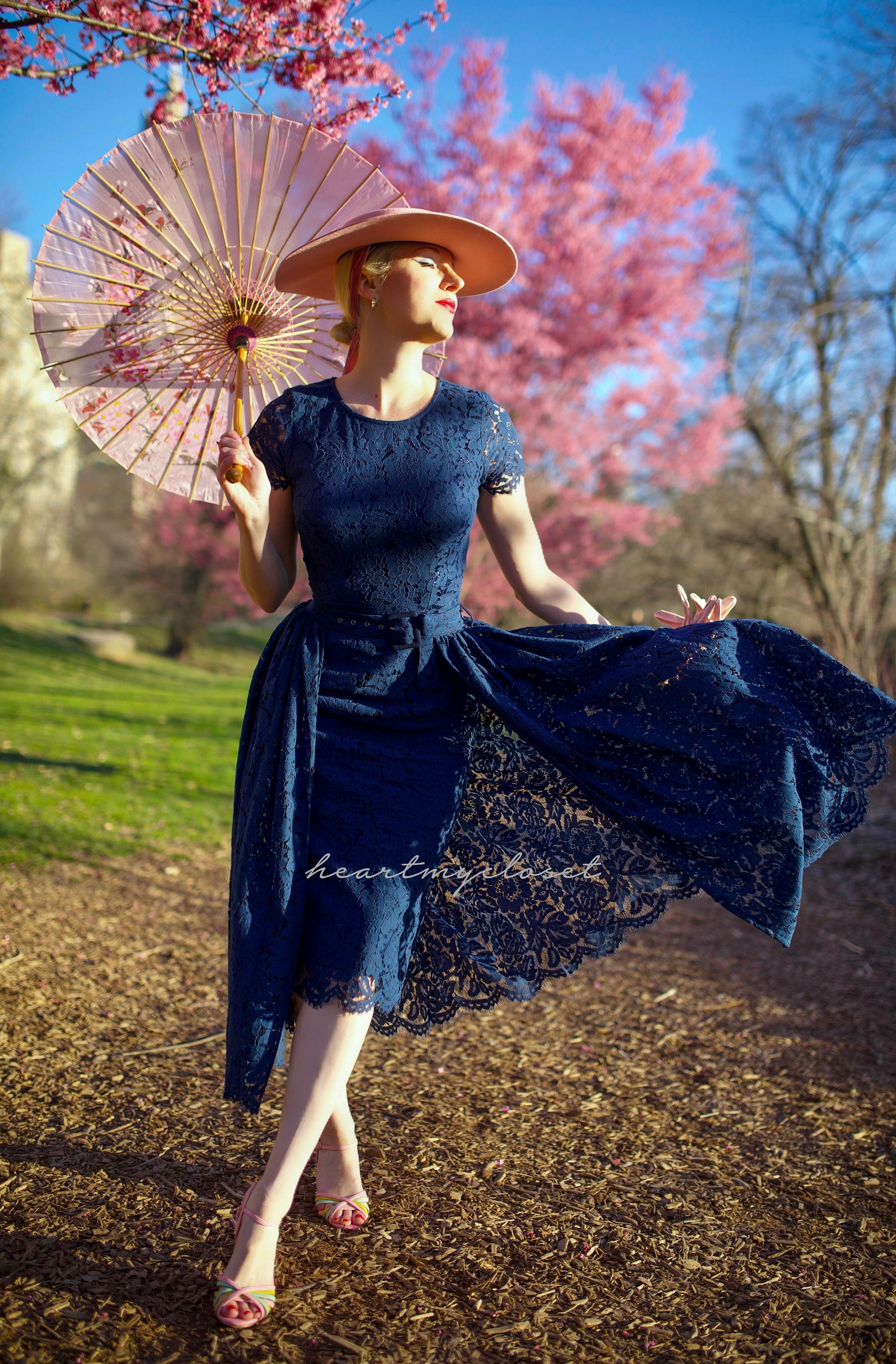 Lace AURORA pencil dress + removable skirt wrap / 1950s vintage inspired