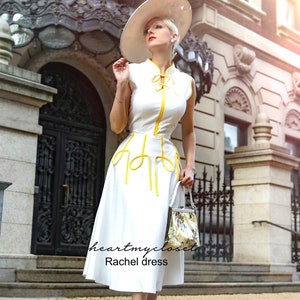 Rachel Dress - 1950s Swing Vintage Dress Inspired Custom Made - Etsy