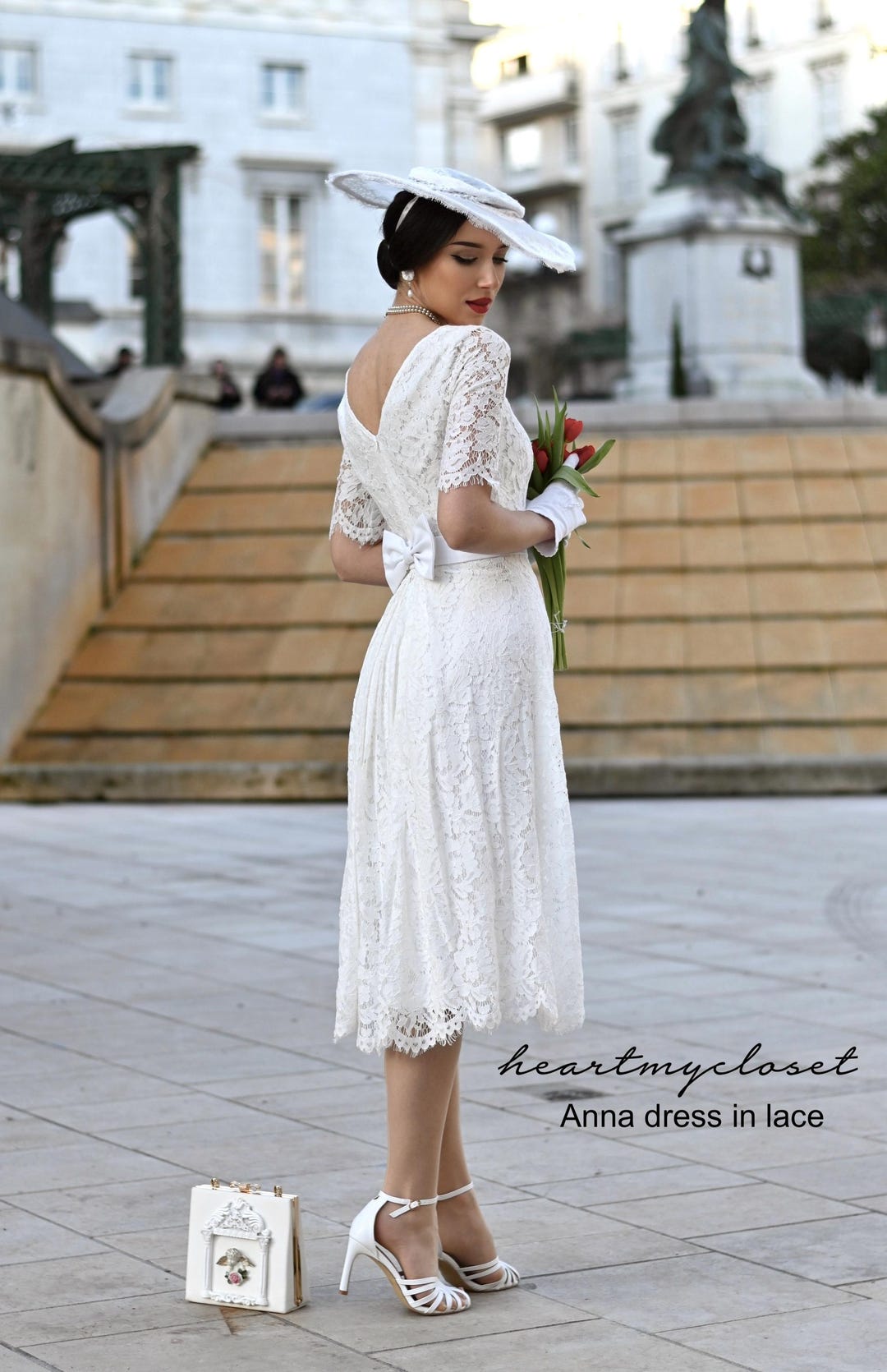 ドープルアンドセント　Vintage Lace Dress ¥39,600 US$ 19.99 - LaceMade -the Tears of Candle- Casual Classic Vintage