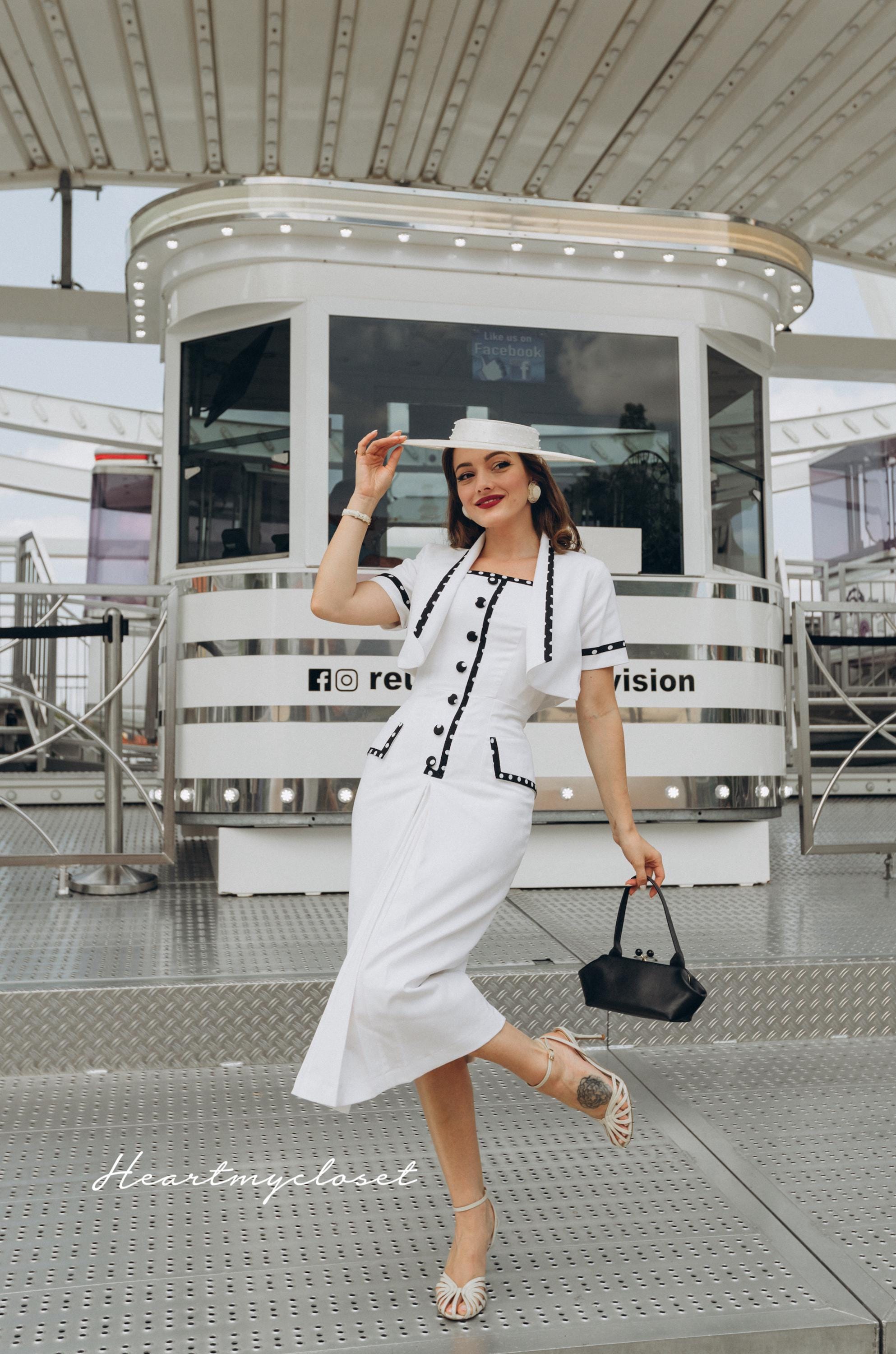 ドラ - マリリン・モンロー風ボレロ + ペンシルドレス、カスタムメイド