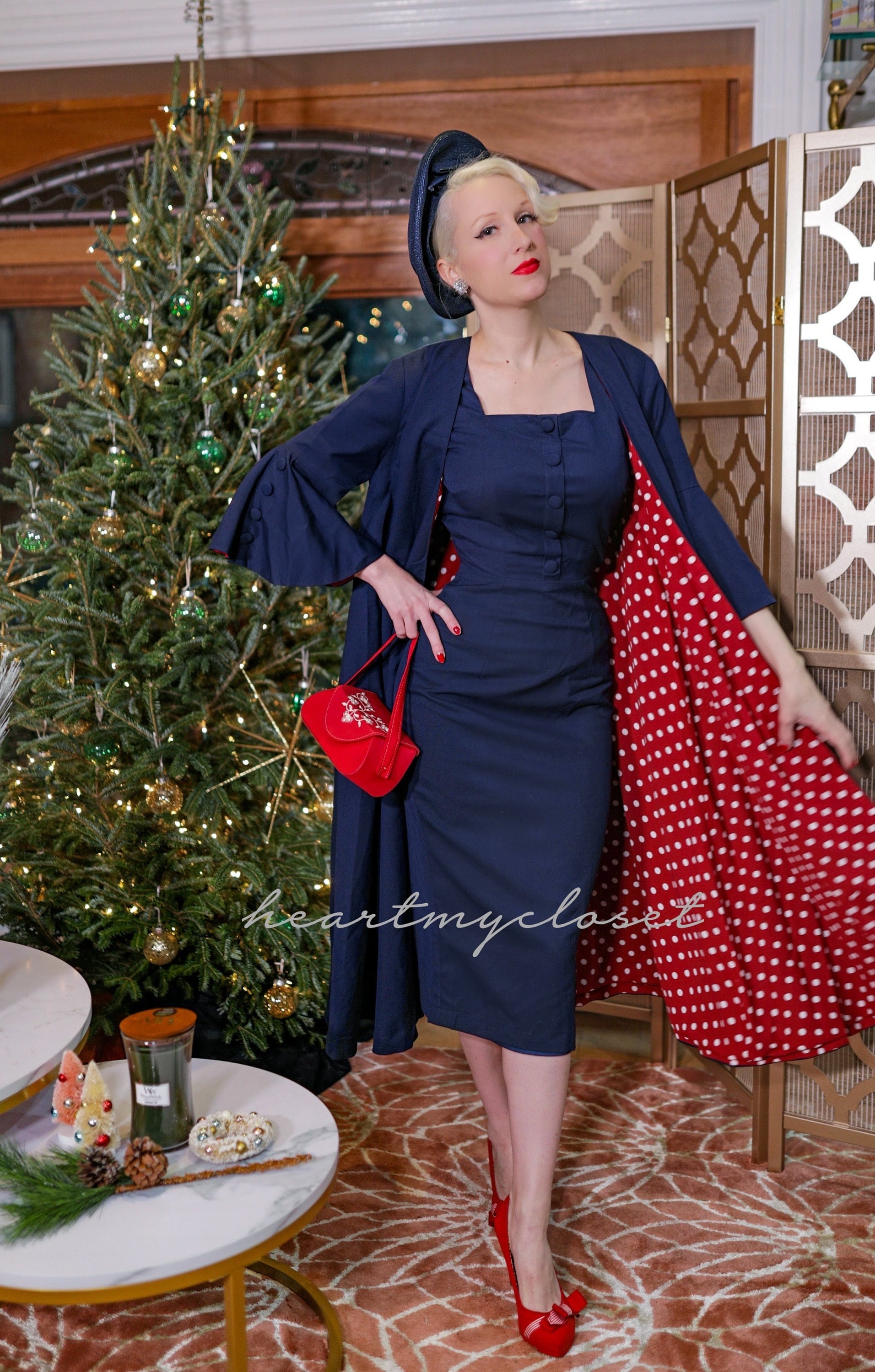Sicky Planet blue vintage 50s oversized retro Recent marriage after spouse main image 4