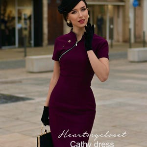 CATHY pencil dress dress vintage inspired custom made