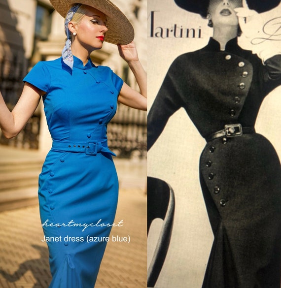 JANET 1950s Rockabilly Vintage Inspired Dress Celeb Inspired - Etsy
