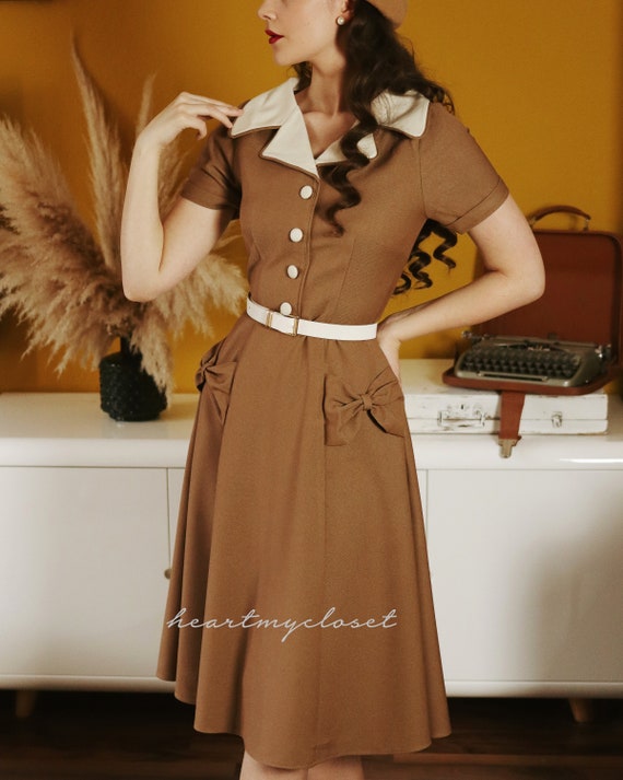 1950s a line clearance dress
