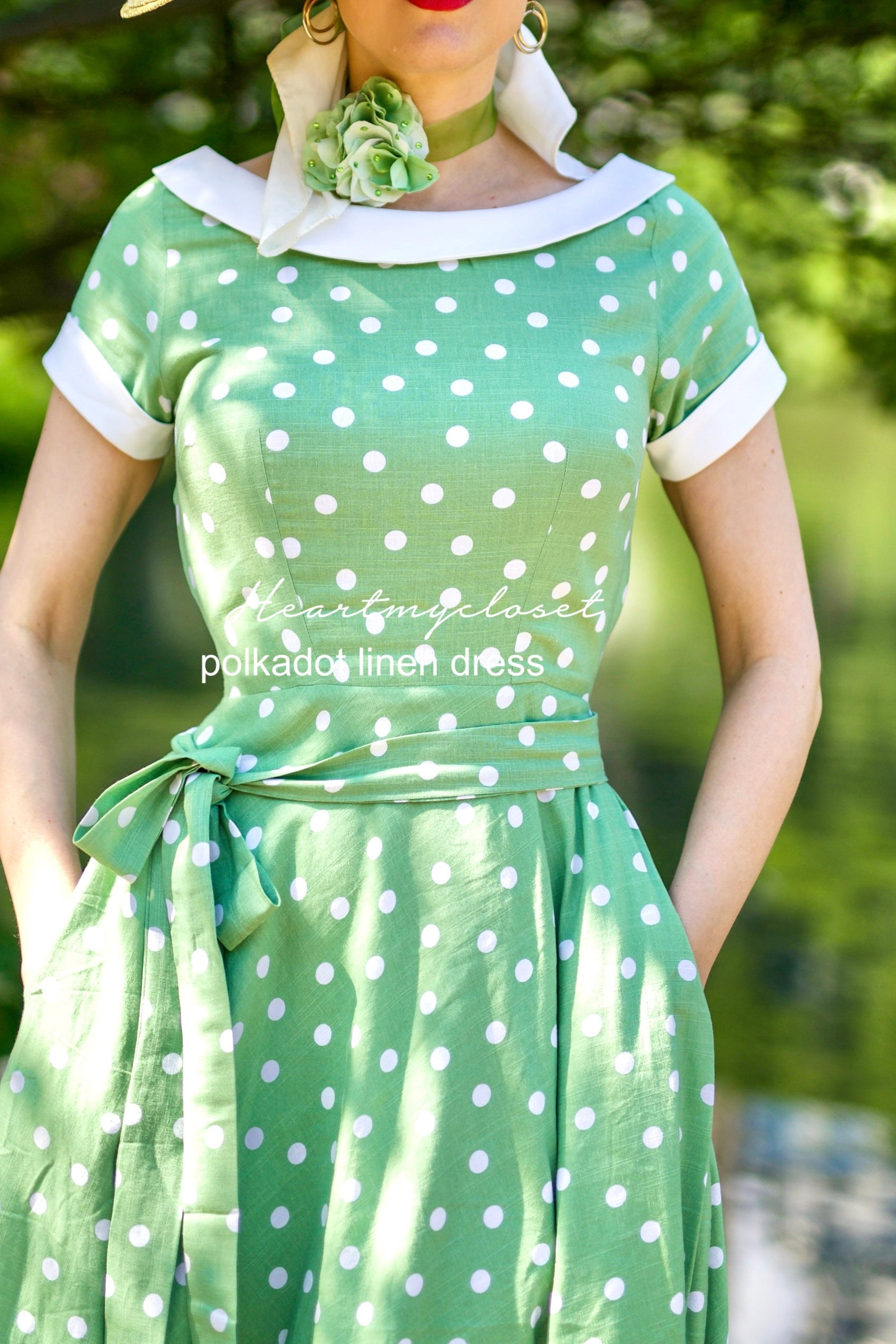 caramel leather dress Natty hunter green stretch satin dress main image 0