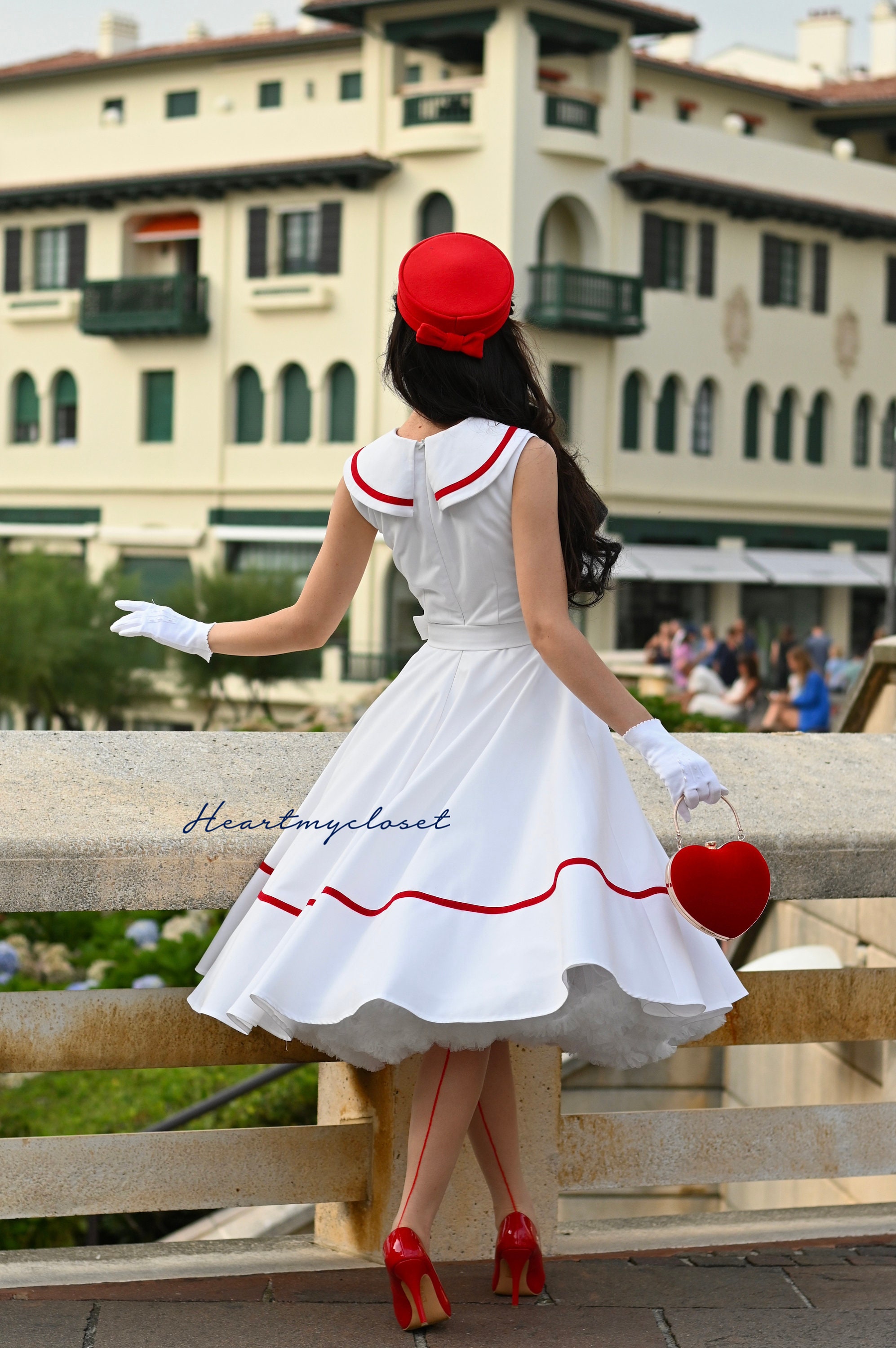 Buy Sailor Swing Dress / Rockabilly Vintage Inspired Dress 40s 50s
