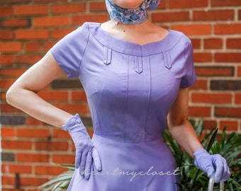 IRIS- 1950s vintage dress inspired rockabilly custom made