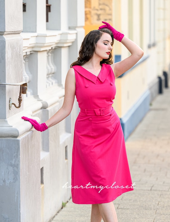 white christmas dresses Dusty Pink Satin A-Line Valentine's Dress main image 1