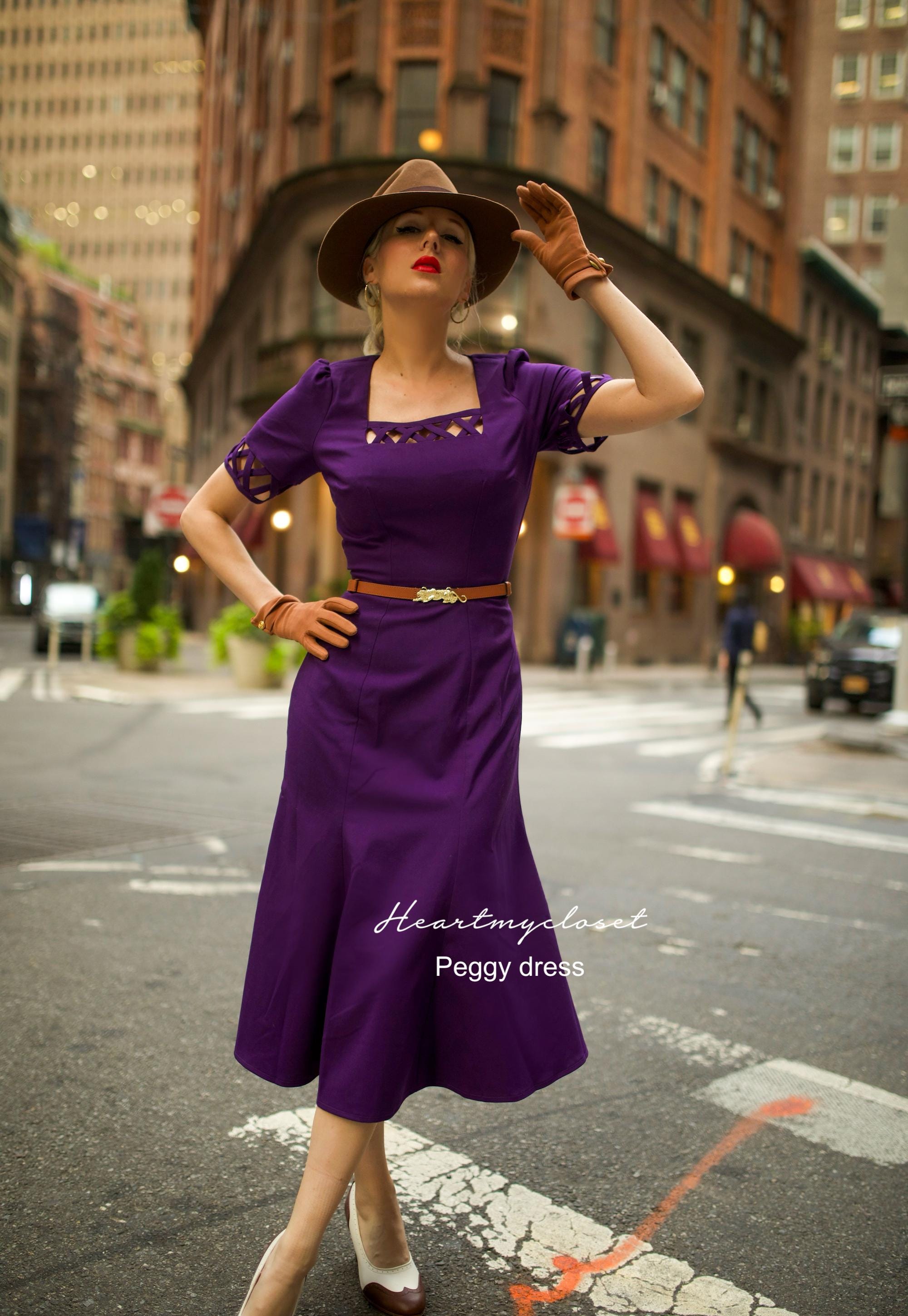 Agent carter - Peggy cosplay swing dress 1950s