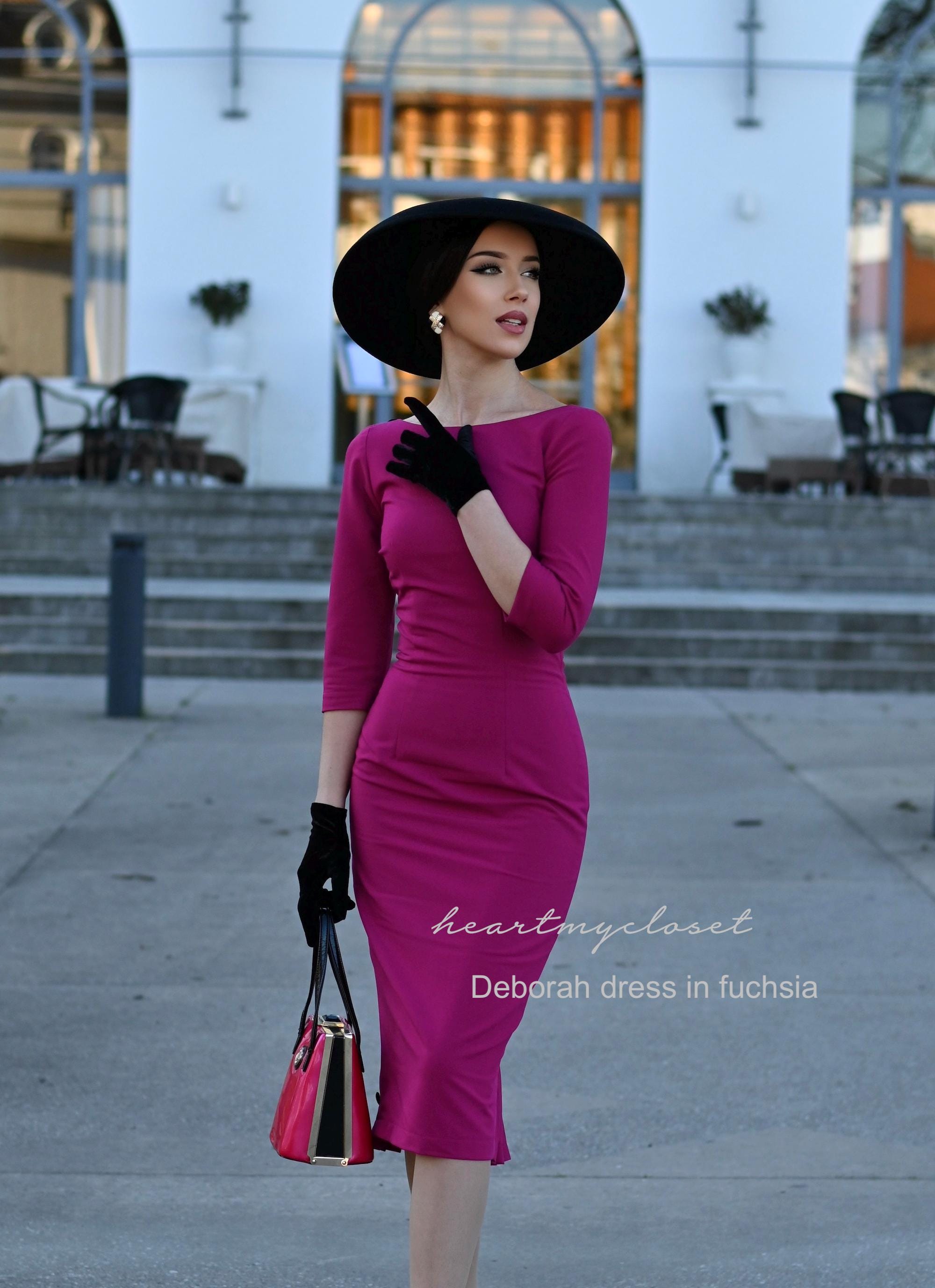 women's fuchsia dress NicoBlu® Noor Tunic with Gold Embellishment Invisible zipper in the back Alie Street Sophia Maxi Dress