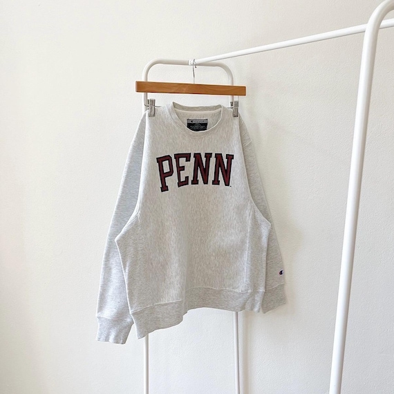 Vintage Champion Penn Sweatshirt - Gray 00s (size S) - Etsy