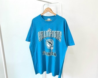 Vintage 2000s Florida Marlins T-shirt/ MLB Ring Champions/ Delta