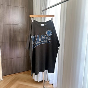 90s Orlando Magic NBA, Pro player black t-shirt (XL)
