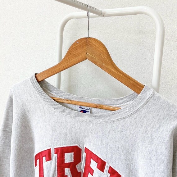 Vintage 90s Champion Trek Sweatshirt - Gray XL - Etsy