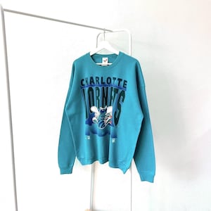 Vintage 90s Charlotte/ Hornets/ basketball/ Artex blue sweatshirt/ XL