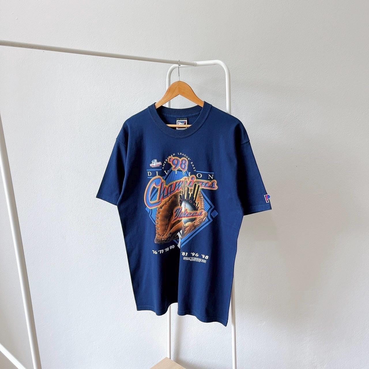 ヴィンテージ 1990年代 ニューヨーク ヤンキース Tシャツ - MLB ブルー 