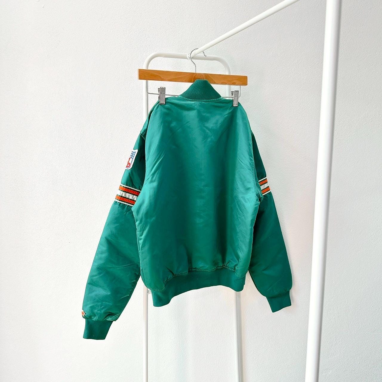 90s Miami Dolphins NFL Football, Starter Green Bomber Jacket (M